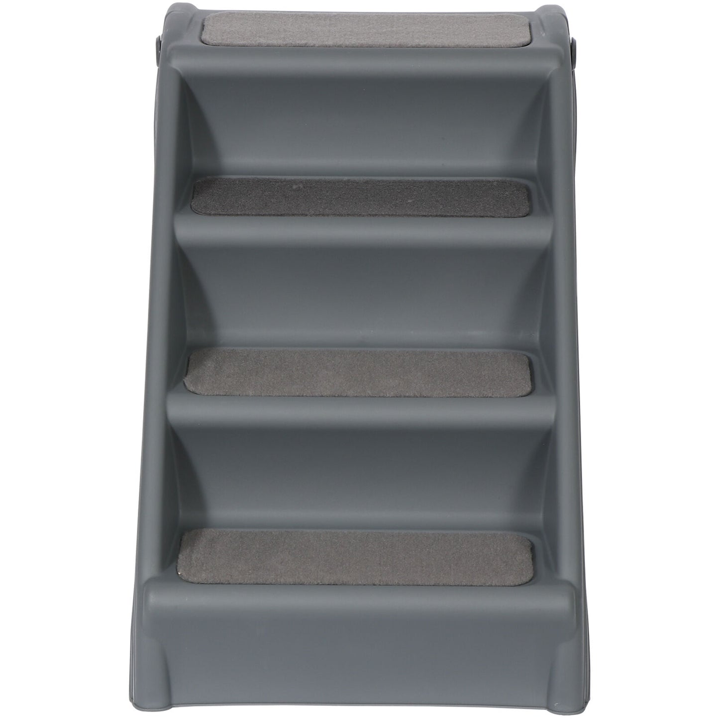 Dog Steps Foldable Pet Stairs Great for Smaller Hurt Older Pets Portable Grey
