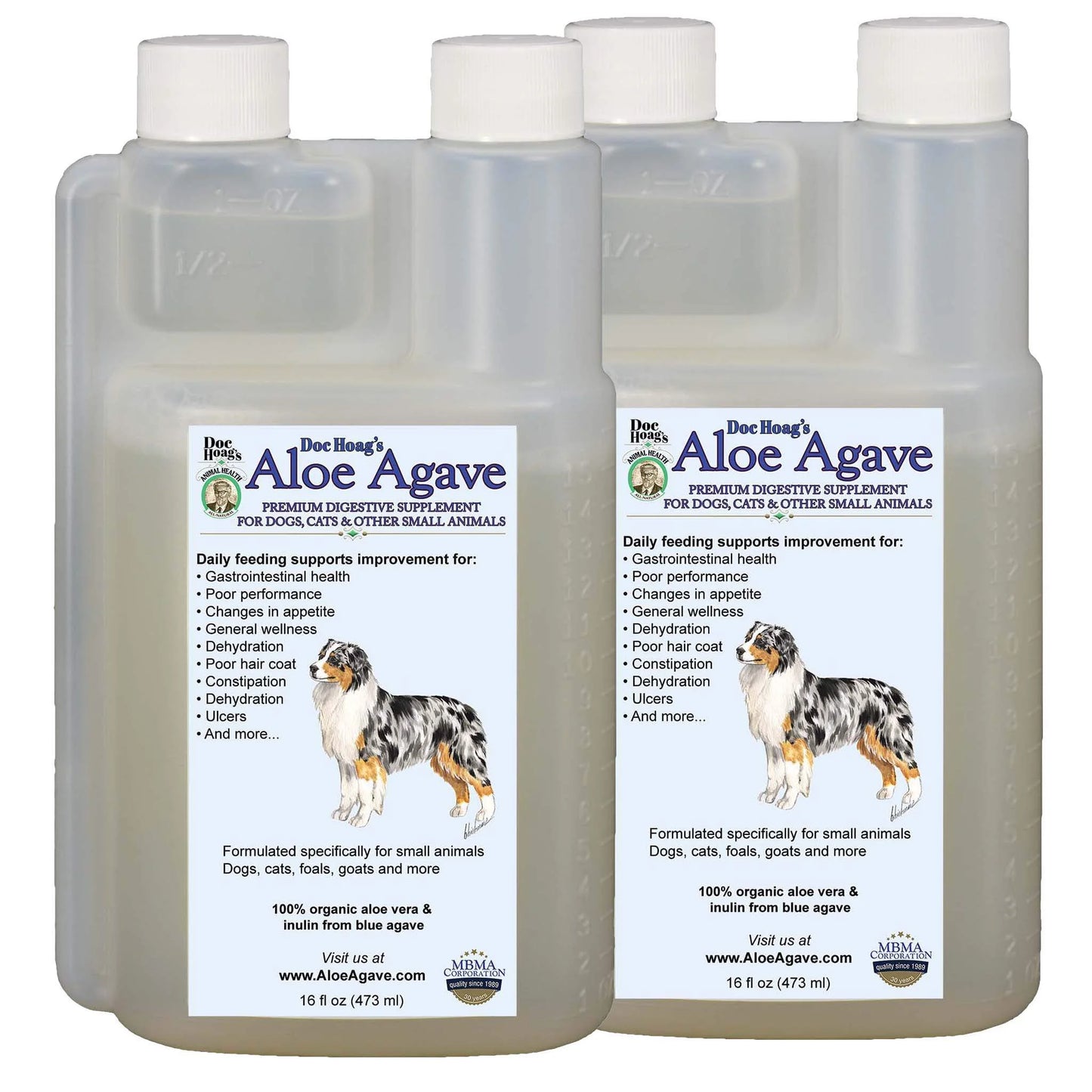 Aloe Agave Supplement for Dogs and Other Small Animals and Companion Pets