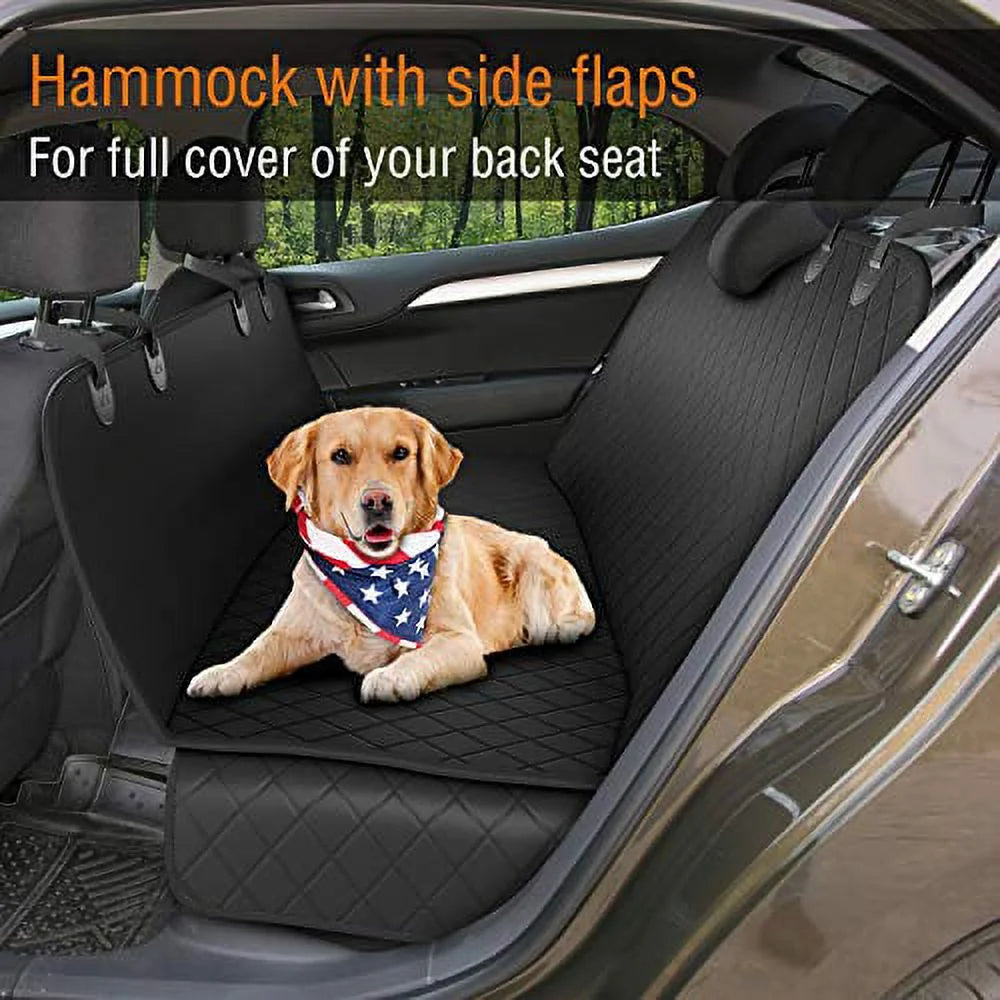 Dog Back Seat Cover Protector - Waterproof, Nonslip Hammock for Dogs