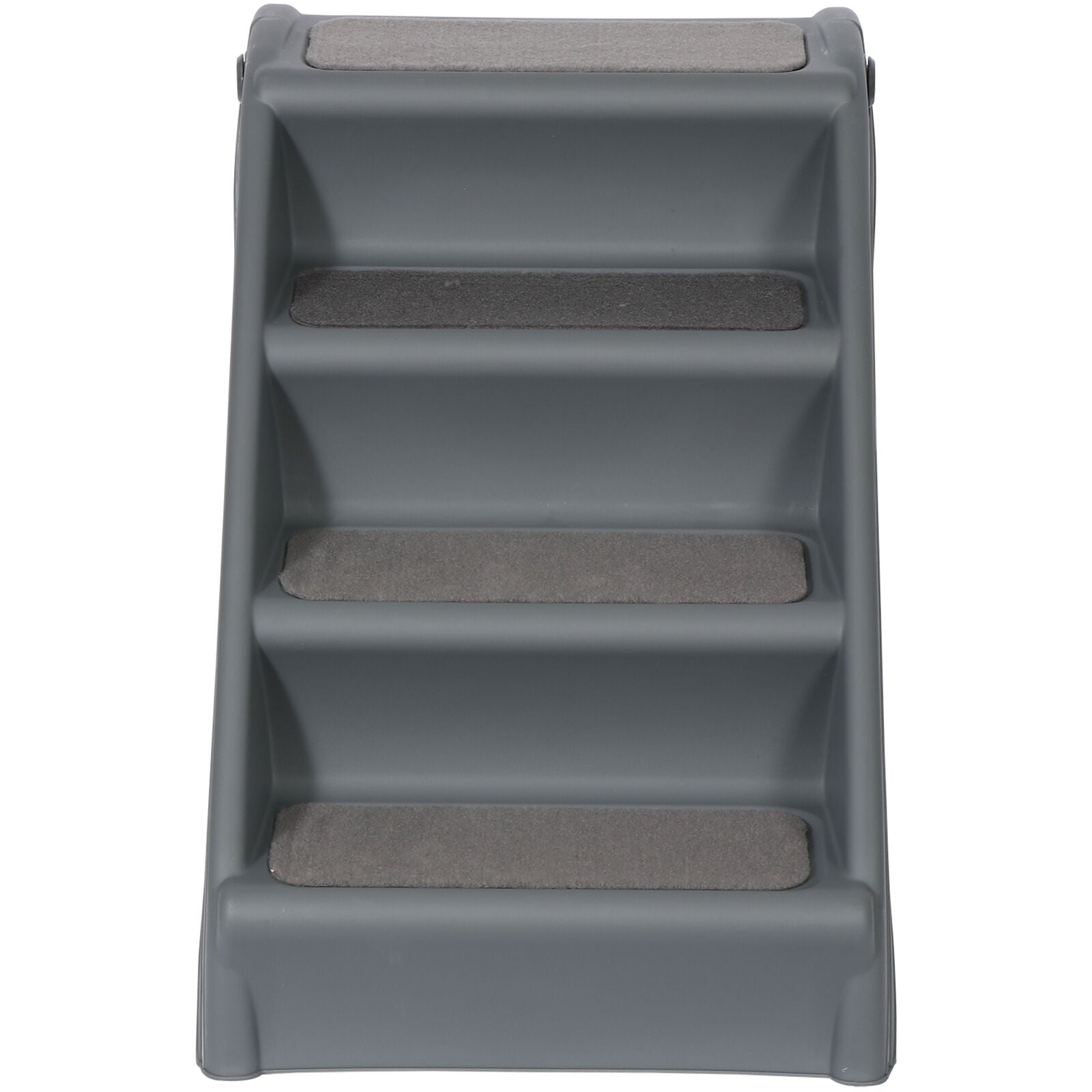 Dog Steps Foldable Pet Stairs Great for Smaller Hurt Older Pets Portable Grey