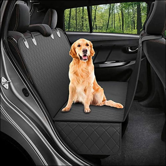 Dog Back Seat Cover Protector - Waterproof, Nonslip Hammock for Dogs