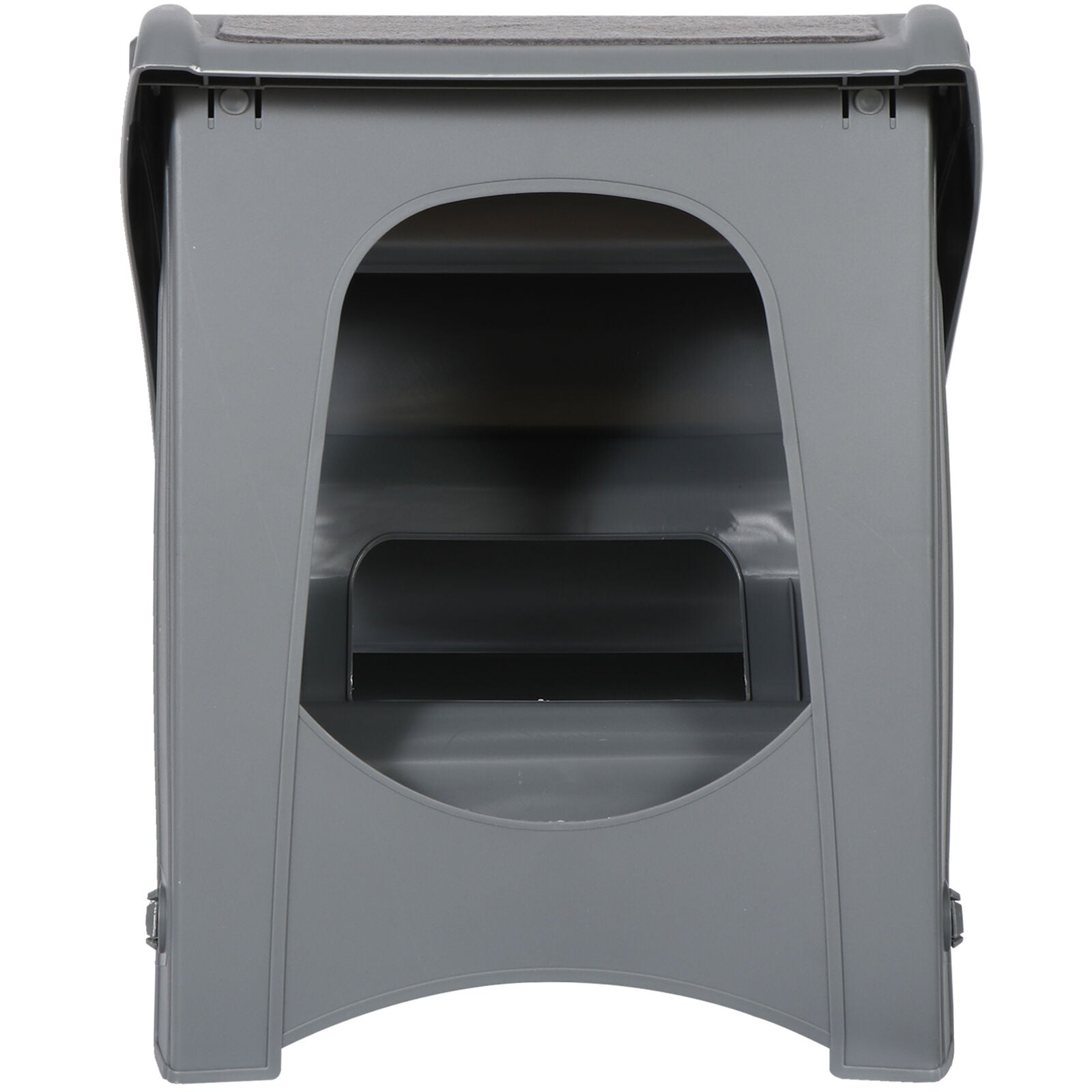 Dog Steps Foldable Pet Stairs Great for Smaller Hurt Older Pets Portable Grey