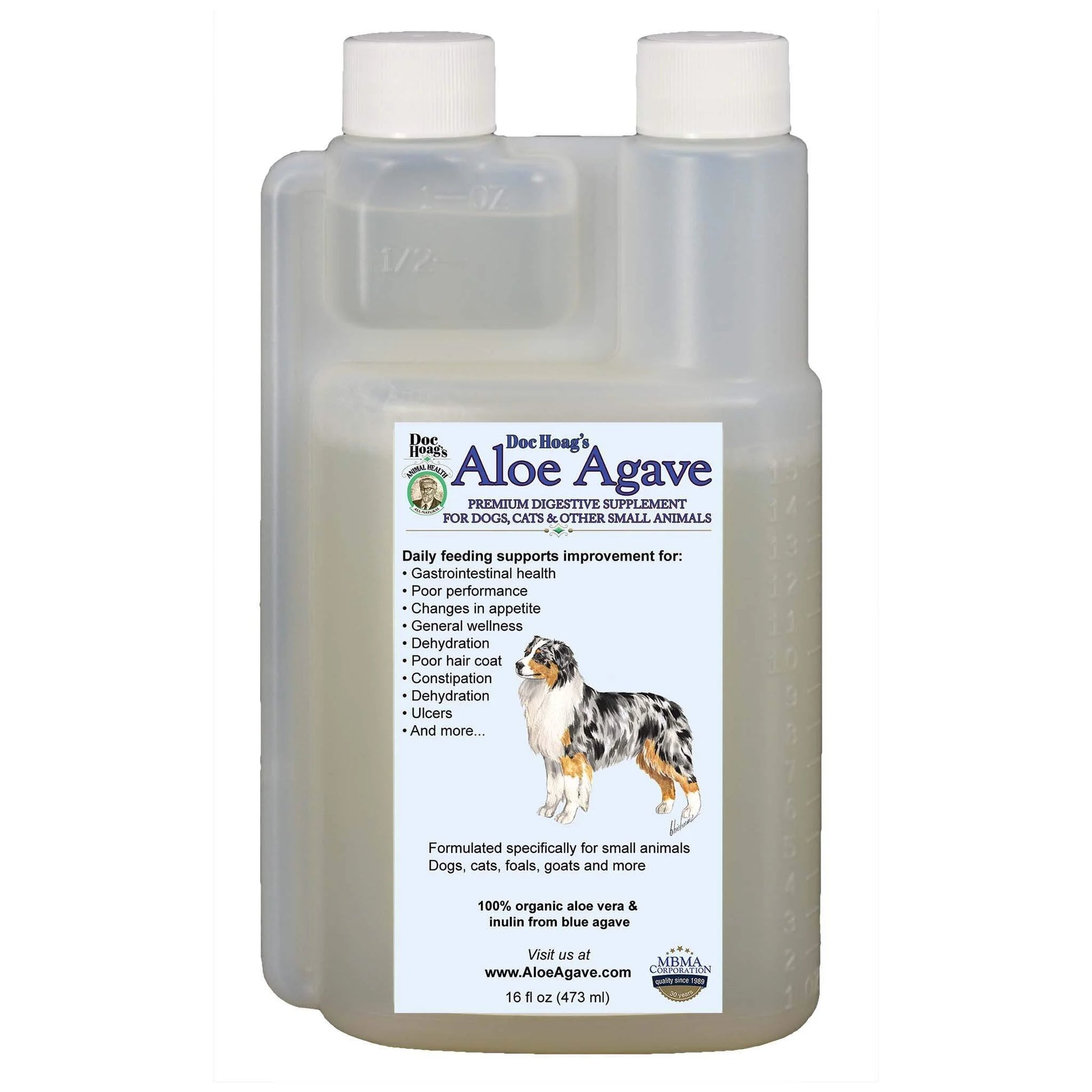 Aloe Agave Supplement for Dogs and Other Small Animals and Companion Pets